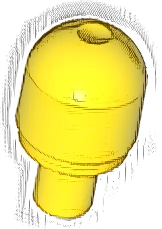 Bar with Light Bulb Cover (Bionicle Barraki Eye)