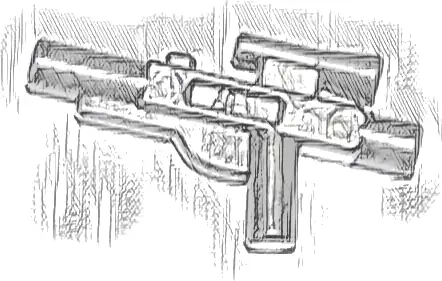 Minifigure, Weapon Gun, Blaster SW Standard