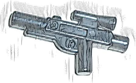 Minifigure, Weapon Gun, Blaster SW Standard