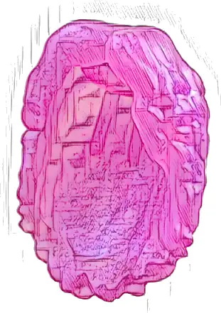 Mini Doll, Hair, Long Full Curly, Parted on Left - 3 Internal Supports