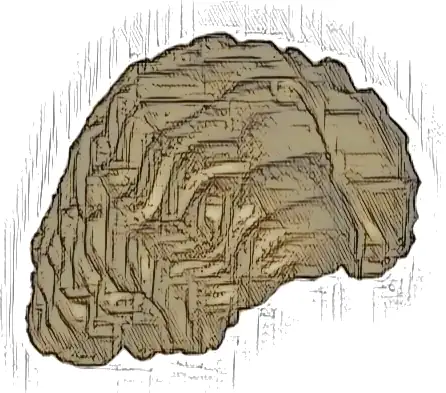 Mini Doll, Hair, Long Full Curly, Parted on Left - 3 Internal Supports