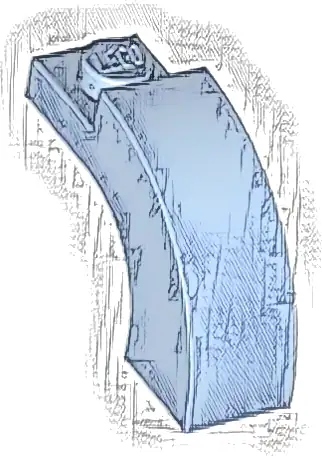 Arch 1 x 3 x 1 2/3 Curved Top