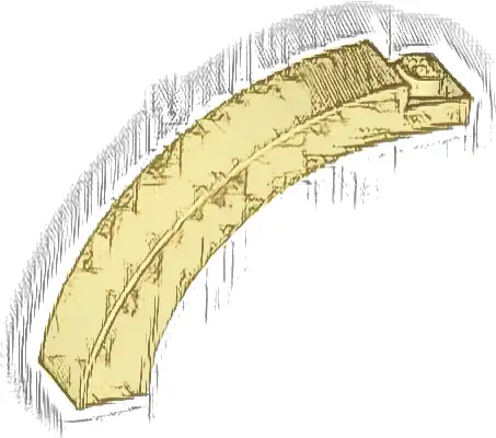 Arch 1 x 5 x 3 1/3 Curved Top