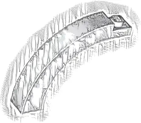 Arch 1 x 5 x 3 1/3 Curved Top