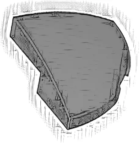 Slope, Curved 2 x 2 x 2/3 Corner Round