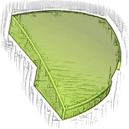 Slope, Curved 2 x 2 x 2/3 Corner Round
