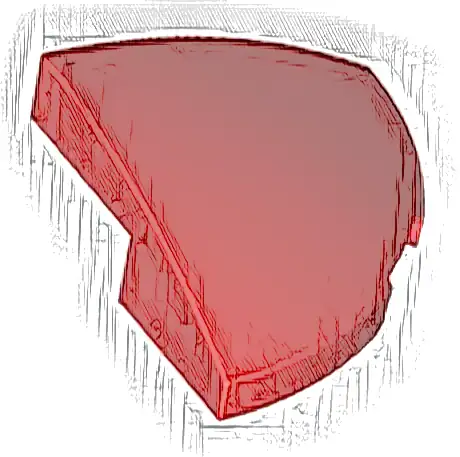Slope, Curved 2 x 2 x 2/3 Corner Round