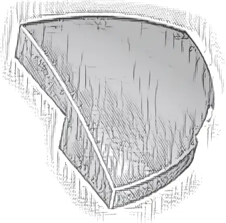 Slope, Curved 2 x 2 x 2/3 Corner Round