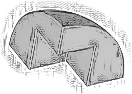 Brick, Round Corner 2 x 2 x 1 2/3 Dome Top