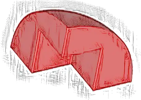 Brick, Round Corner 2 x 2 x 1 2/3 Dome Top