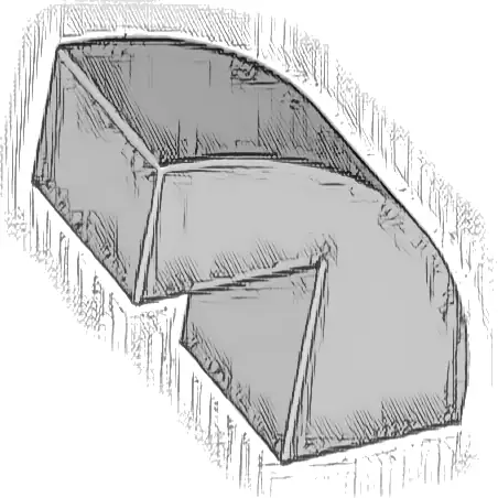 Slope, Curved 2 x 1 x 1 2/3