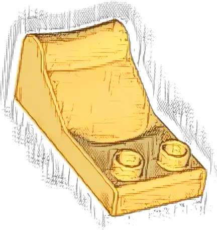 Duplo, Furniture Examination Table 2 x 4 with 2 Studs