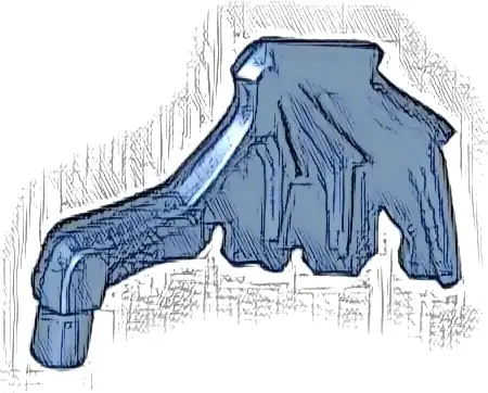 Minifigure Wing Webbed Tattered