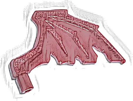 Minifigure Wing Webbed Tattered