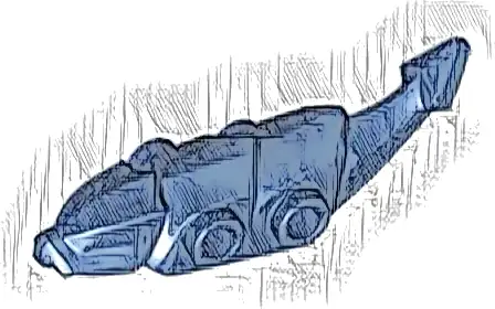 Dragon Critter Body with Studs on Sides