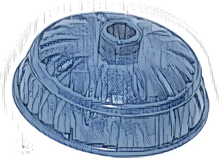 Minifigure, Headgear Hat, Conical Asian Straw with Round Top and Open Stud