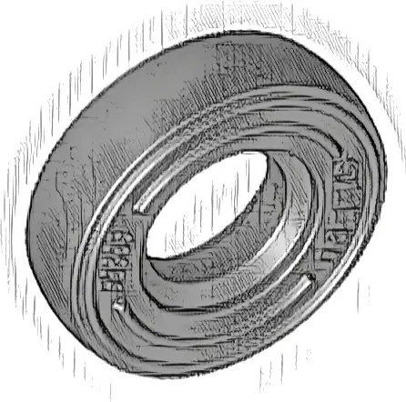 Tire 14mm D. x 4mm Smooth Small Single with Number Embossed on Side