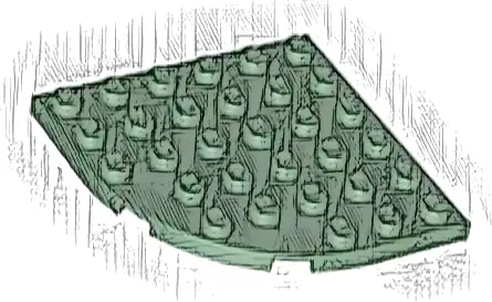 Plate, Round Corner 6 x 6