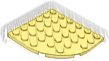 Plate, Round Corner 6 x 6