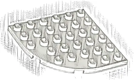 Plate, Round Corner 6 x 6