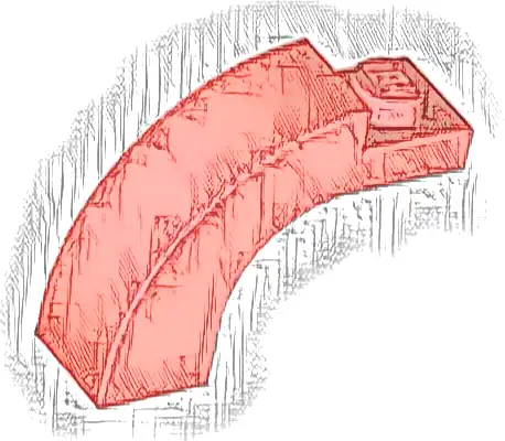 Arch 1 x 3 x 2 Curved Top