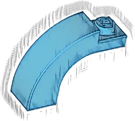 Arch 1 x 3 x 2 Curved Top