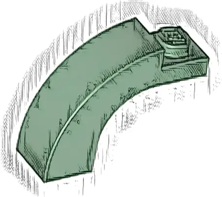 Arch 1 x 3 x 2 Curved Top