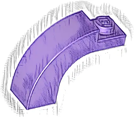 Arch 1 x 3 x 2 Curved Top