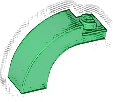 Arch 1 x 3 x 2 Curved Top