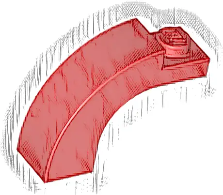 Arch 1 x 3 x 2 Curved Top