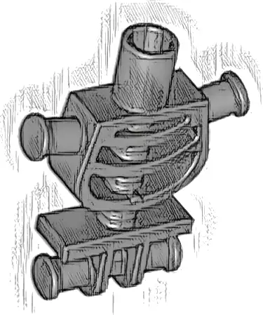 Torso Skeleton, Rounded Rib Cage and Thick Shoulder Pins