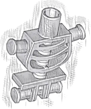 Torso Skeleton, Rounded Rib Cage and Thick Shoulder Pins