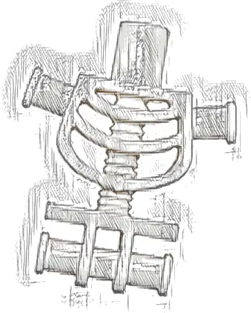 Torso Skeleton, Rounded Rib Cage and Thick Shoulder Pins