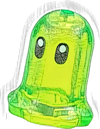 Plant Flower Bell Shaped with Small Pin Hole with Black Eyes Pattern (Z-Blob)