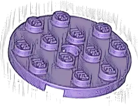 Plate, Round 4 x 4 with Hole