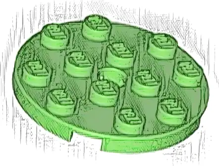 Plate, Round 4 x 4 with Hole