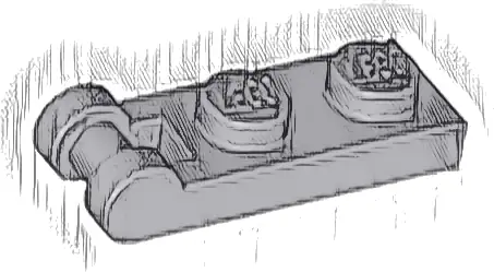 Plate, Modified 1 x 2 with Bar Handle on End