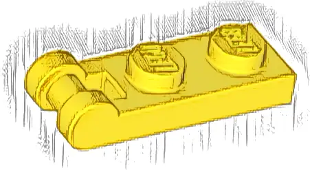 Plate, Modified 1 x 2 with Bar Handle on End