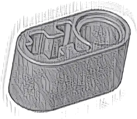 Technic, Liftarm Thick 1 x 2 - Axle Hole