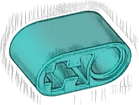 Technic, Liftarm Thick 1 x 2 - Axle Hole