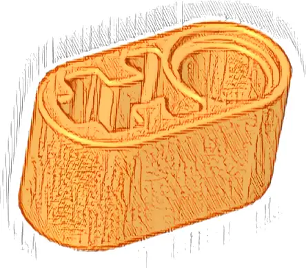 Technic, Liftarm Thick 1 x 2 - Axle Hole