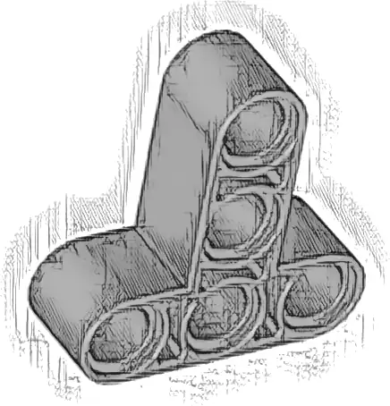 Technic, Liftarm, Modified T-Shape Thick 3 x 3