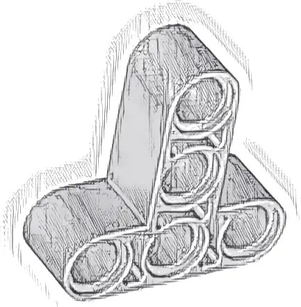 Technic, Liftarm, Modified T-Shape Thick 3 x 3