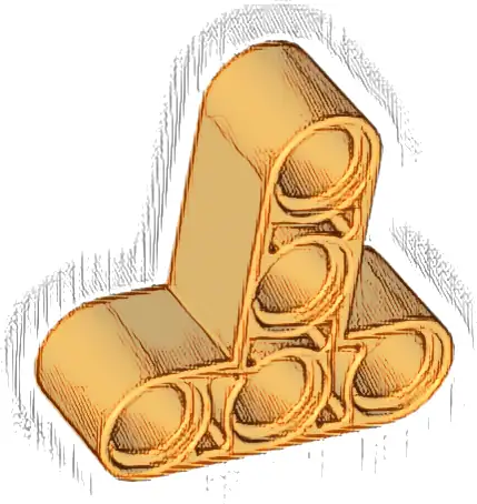 Technic, Liftarm, Modified T-Shape Thick 3 x 3