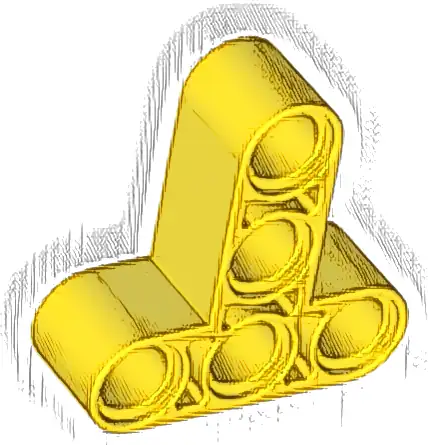 Technic, Liftarm, Modified T-Shape Thick 3 x 3