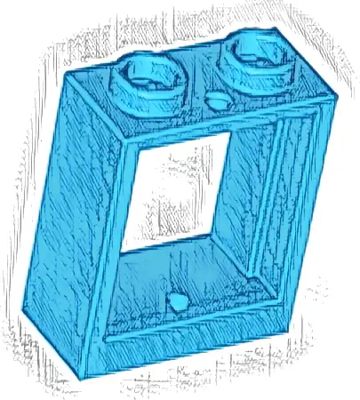 Window 1 x 2 x 2 Flat Front