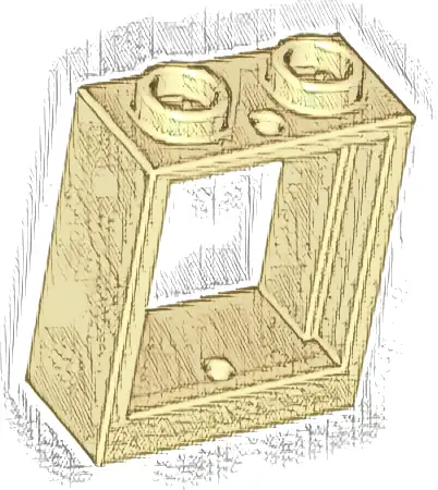 Window 1 x 2 x 2 Flat Front