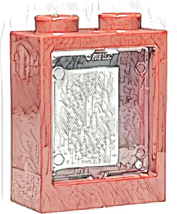 Window 1 x 2 x 2 Flat Front with Trans-Clear Glass (60592 / 60601)