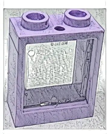 Window 1 x 2 x 2 Flat Front with Trans-Clear Glass (60592 / 60601)