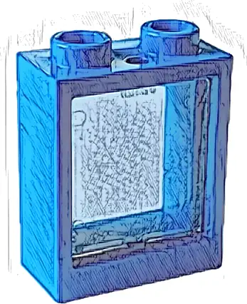 Window 1 x 2 x 2 Flat Front with Trans-Clear Glass (60592 / 60601)